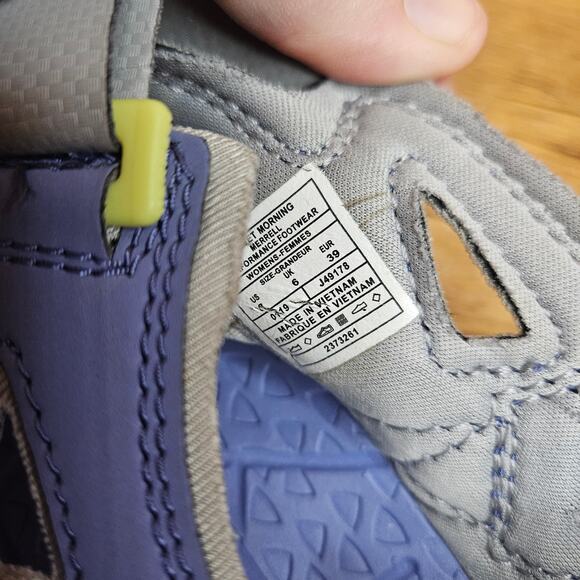 Merrell Select Grip Velvet Morning Preformance adjustable sandals sz 8 - Picture 9 of 9